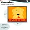 Stupell Industries Beware Of Dog Yellow & Red Floating Frame, design by Stephen Huneck